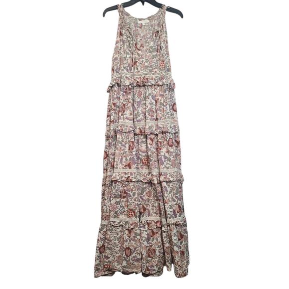 Love The Label Dresses & Skirts - Love the Label Helena Maxi Dress S Floral Tiered Lace Cotton LLS21-6633